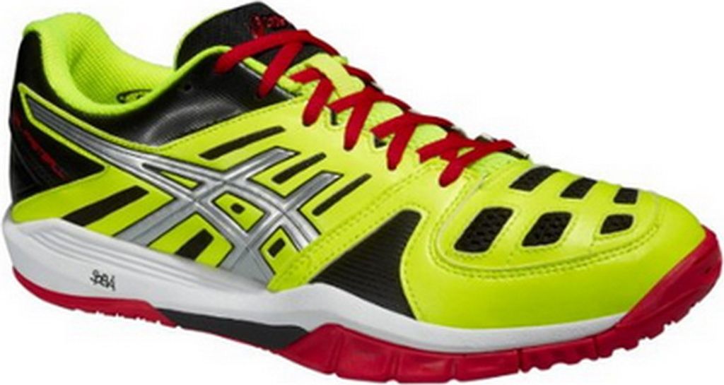 Asics Handballschuh Gel-Fastball yellow/ silver/ fiery red 12,0 US