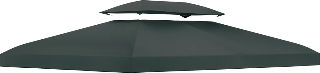 Tetto Sostitutivo Gazebo 3x4 Fortuna Lai Poliestere Antracite di Ricambio