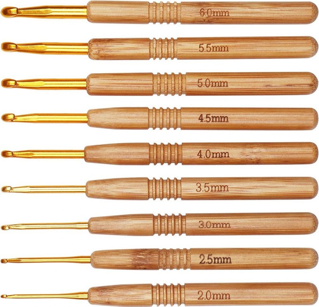 9 Stück Häkelnadel Set, Häkelnadeln 2,0-6,0 mm Leichte Produktbild 