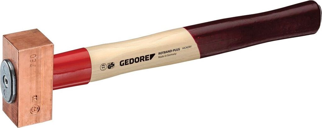 GEDORE 622 H-750 Kupferhammer ROTBAND-PLUS 750 g, 8672410