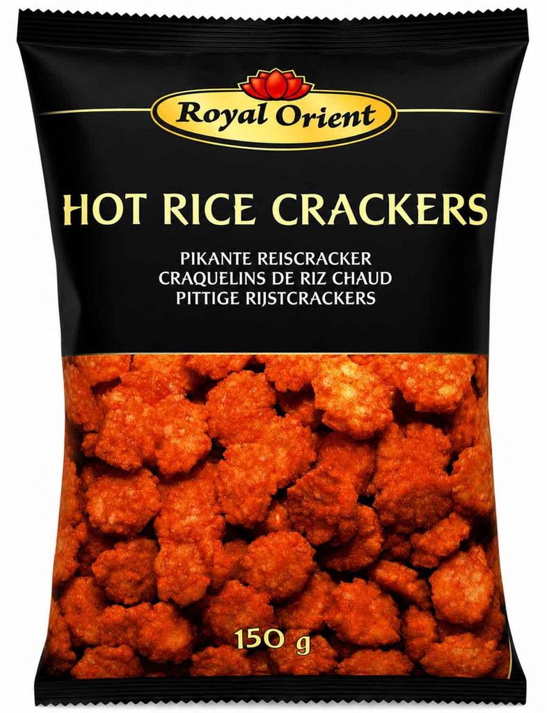 Royal Orient Hot Rice Crackers 150g Produktbild 