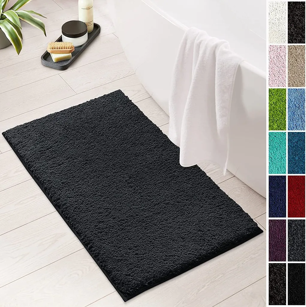 Tappeto Bagno Antiscivolo Sky Soft Grigio 60x100 | Lavabile e Sicuro