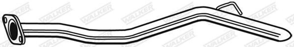 WALKER Abgasrohr Auspuffrohr für TOYOTA AURIS (NRE15, ZZE15, ADE15, ZRE15, NDE15) Hinten 10652