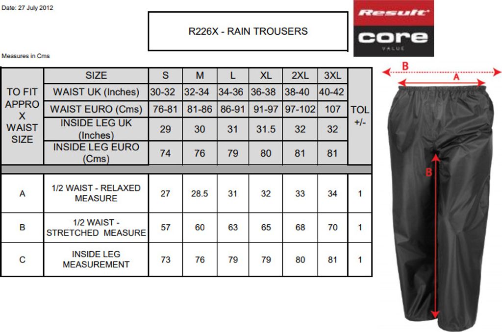 Result Core Rain Trousers Produktbild 3
