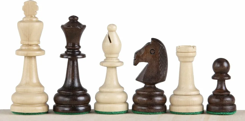 Jeu d'échecs Staunton No 4 Incassable avec sa Pochette de Transport