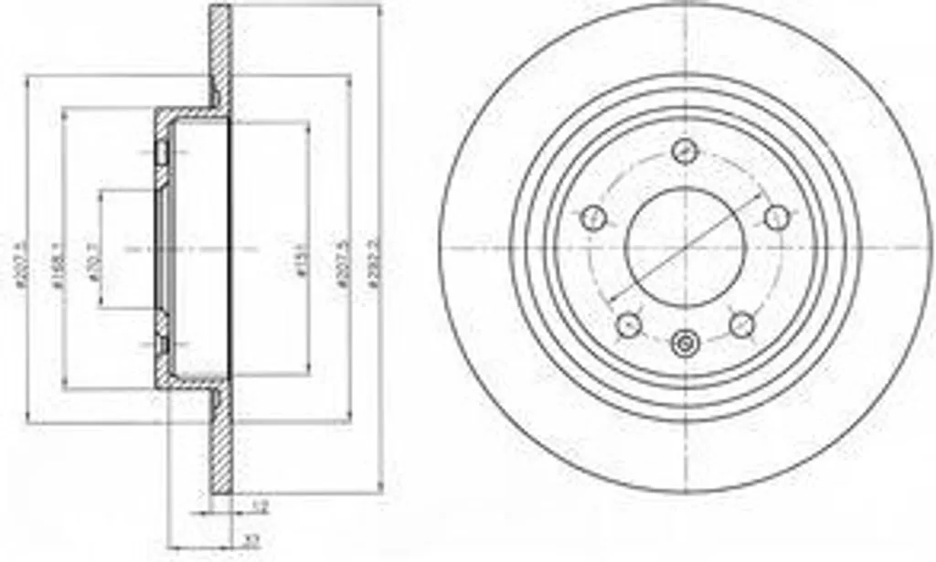 Disque de Frein Arrière Haute Résistance pour Opel Zafira Tourer C et Astra
