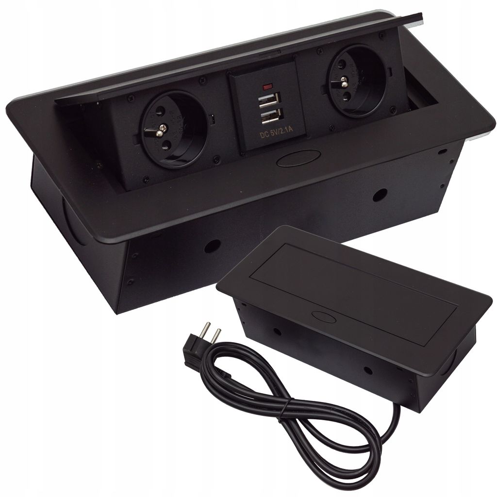 Zapustená zásuvka v stolovej doske 2 x USB Obrázok produktu 