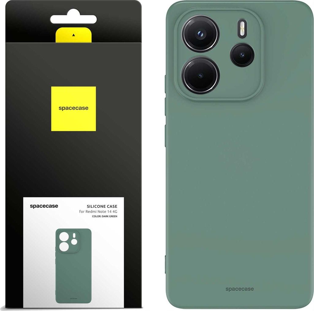 Spacecase Silikonhülle 3.0 Redmi Note 14 5G dunkelgrün