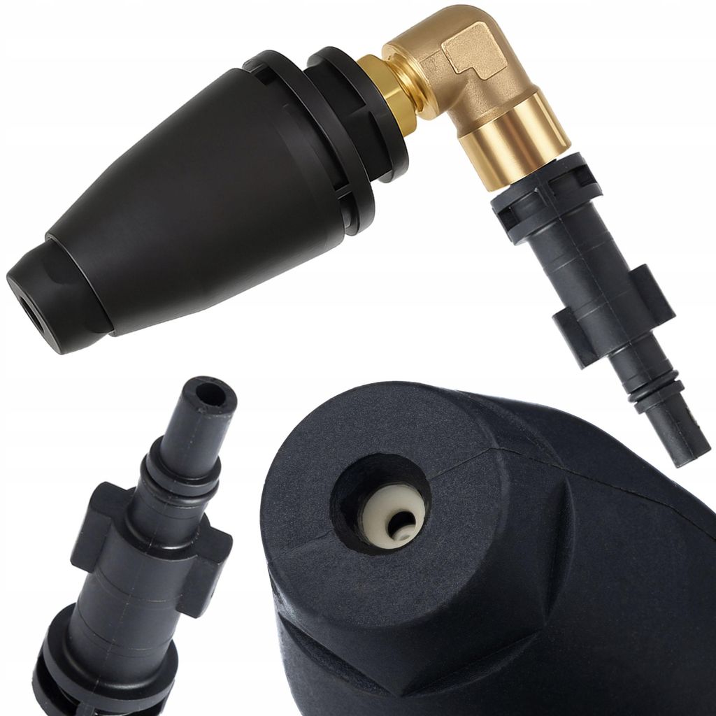 Rotationsdüse Ersatzteil 90° Turbodüse | 150 bar 8 l/min | Kompatibel mit Hochdruckreiniger Bosch neu, Black Decker, Macallister