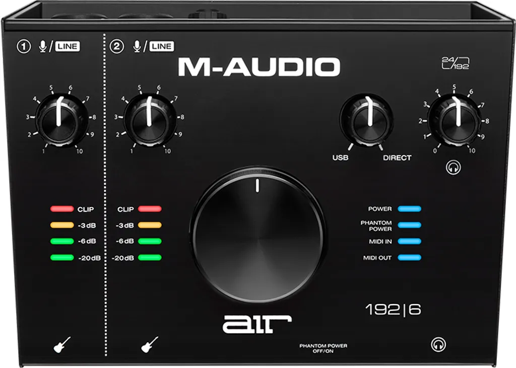 M-AUDIO AIR 192|6 Interface audio USB 2 entrées et 2 sorties haute qualité