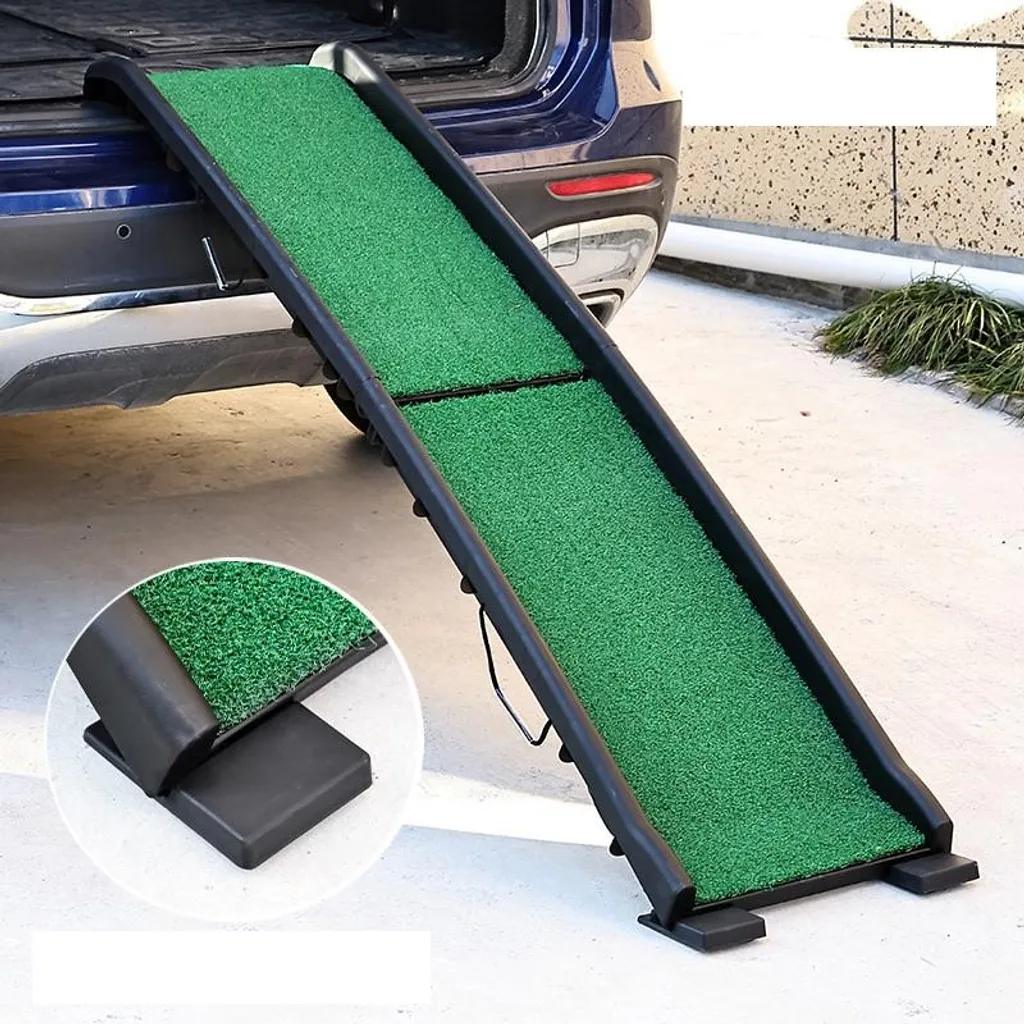 Échelle pour animaux souffrant d'arthrose - Marchepieds pliables verts