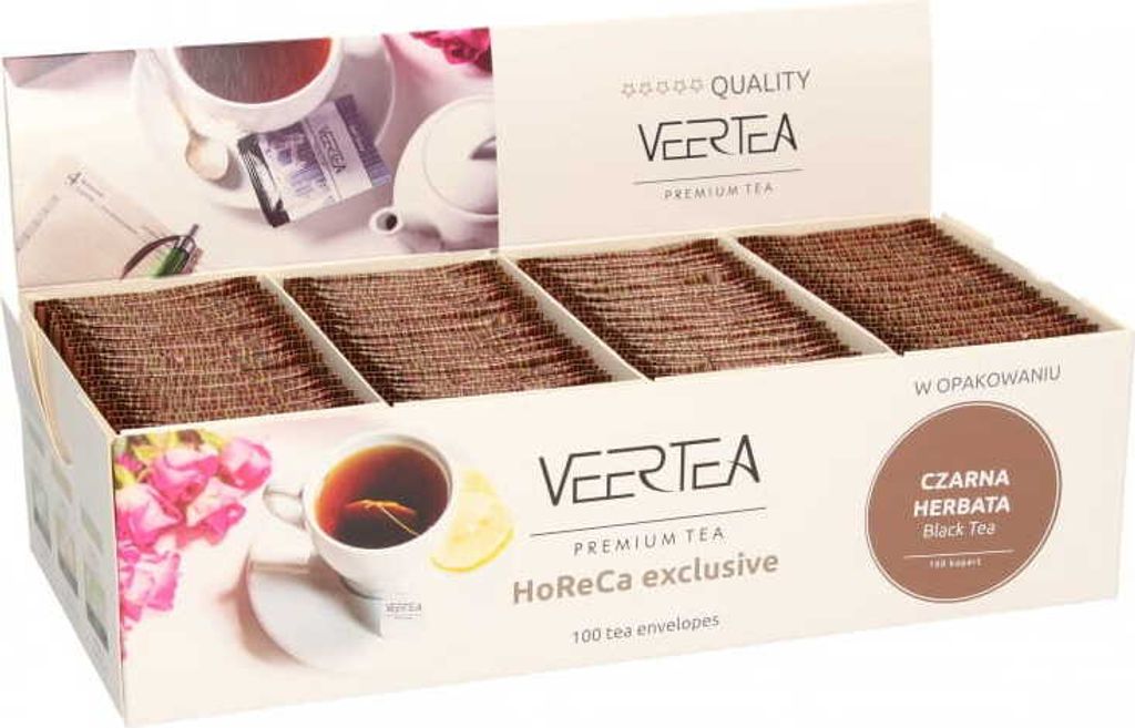 Veertea, Tee Set, Schwarzer Tee, 100 Beutel Produktbild 