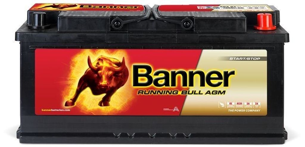 BannerPool Batterie 016605010101 für VW Touareg (7P5 7P6) Touareg (CR7) 394mm