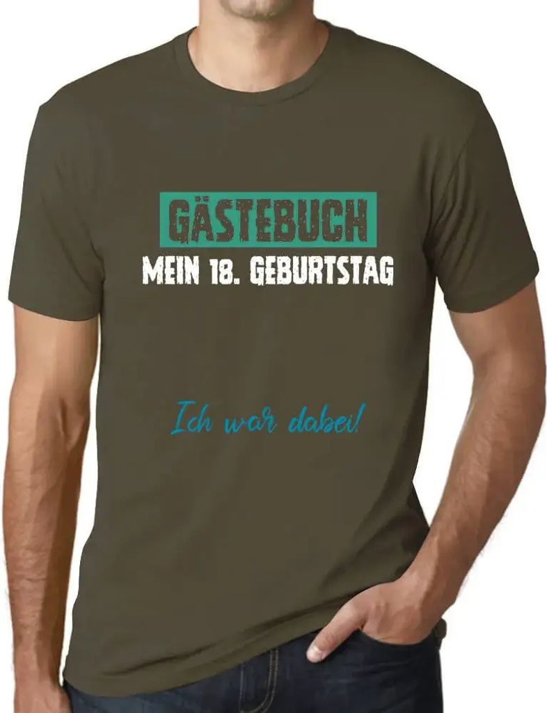 Herren Grafik T-Shirt 18 18 Jahre Mann Geschenk 18. Geburtstag Jahrestag 18 Jahre Jubiläum 18 Jährige Mann Jahrgang 2006 Kurzarm Lustige Druck