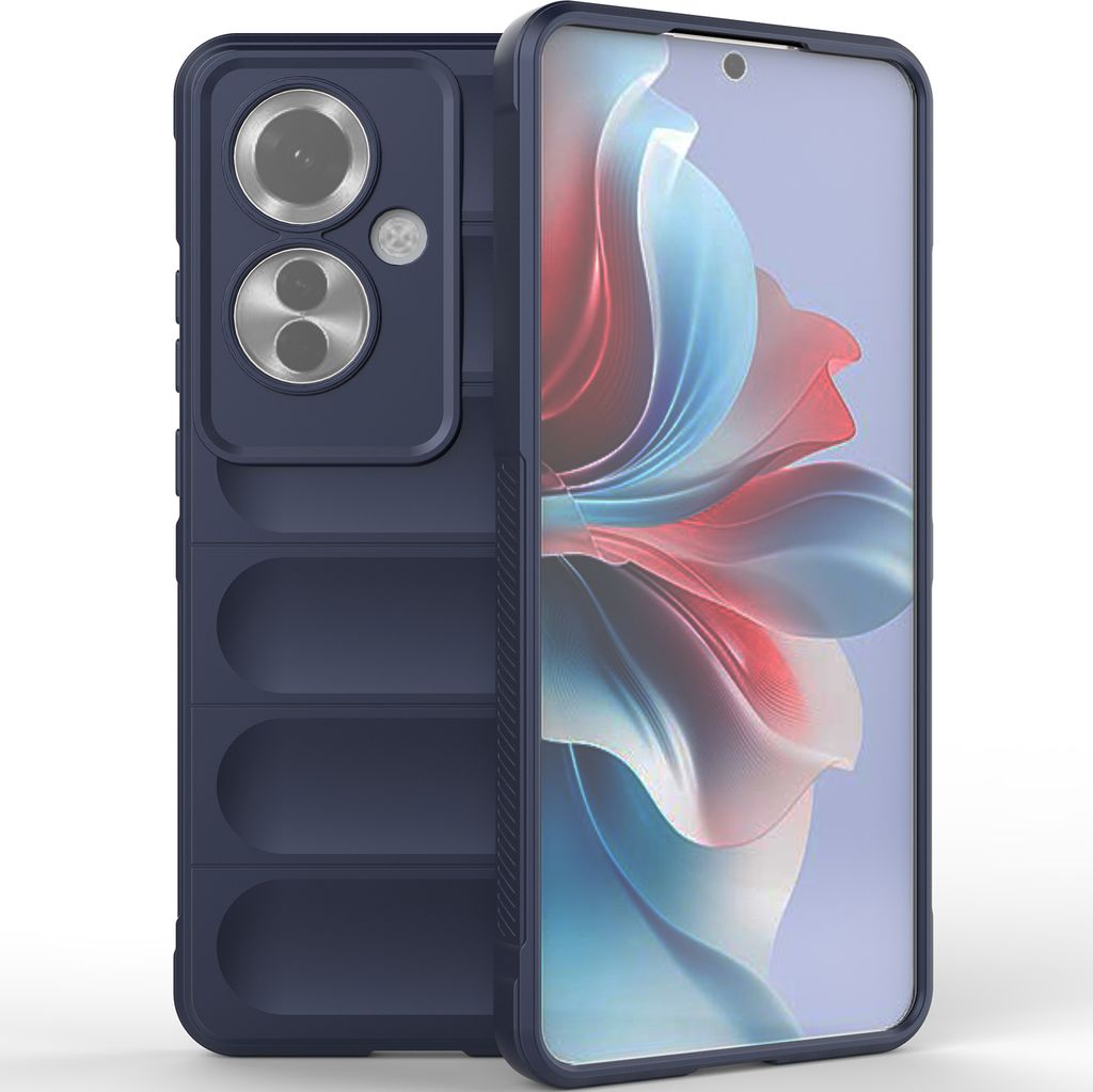 Handyhülle für Oppo Reno11 F Weich TPU Silikon Stossfest Anti-rutsch Hülle Dunkelblau