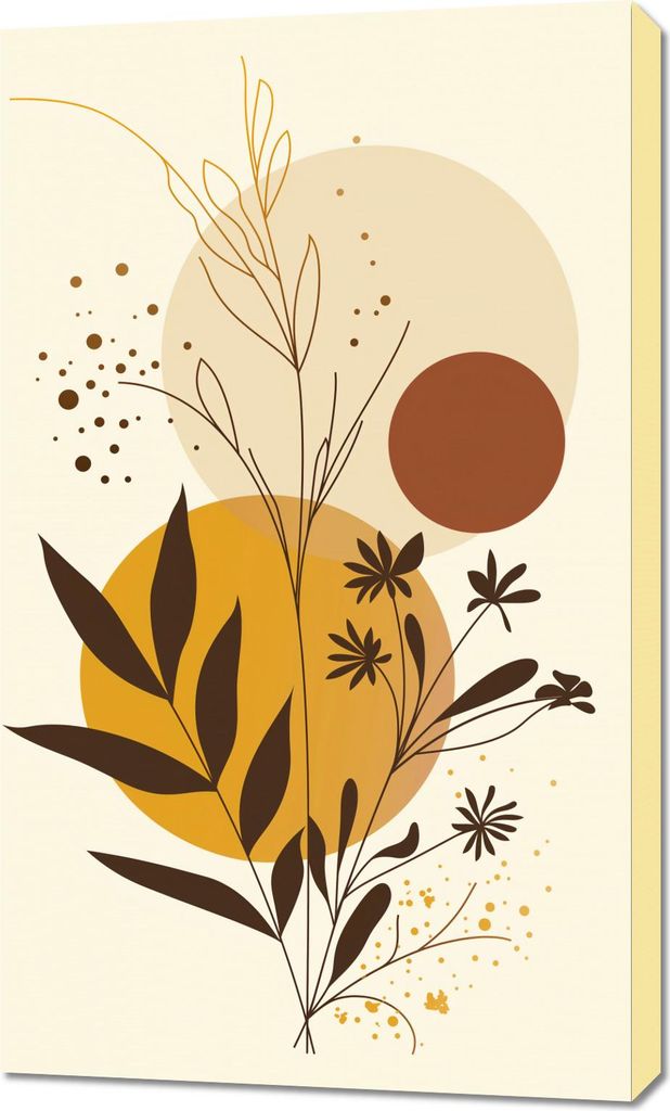 Bild 60x100cm Gold Jahreszeiten