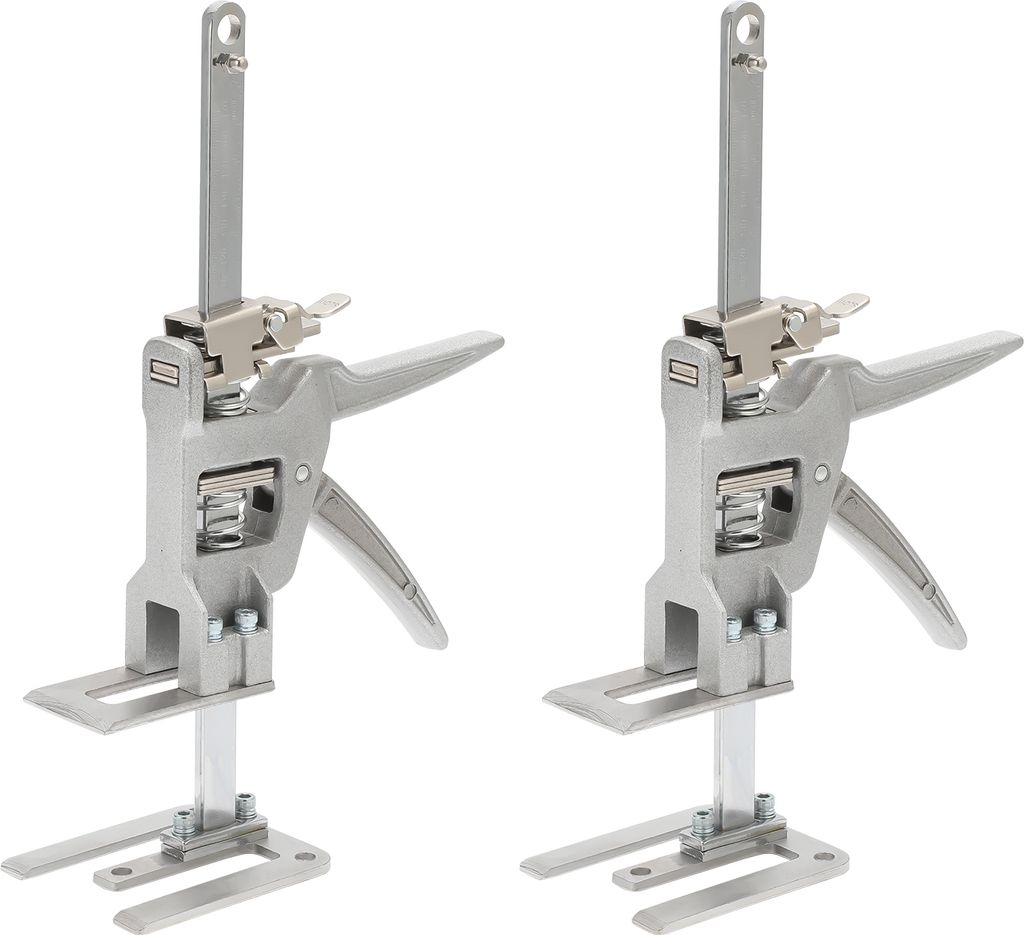 Clanmacy 2x Handwerkzeugheber Gipskartonplatten Hebevorrichtung Schrankheber Bis 150Kg, Einstellbar 0cm-14.5cm
