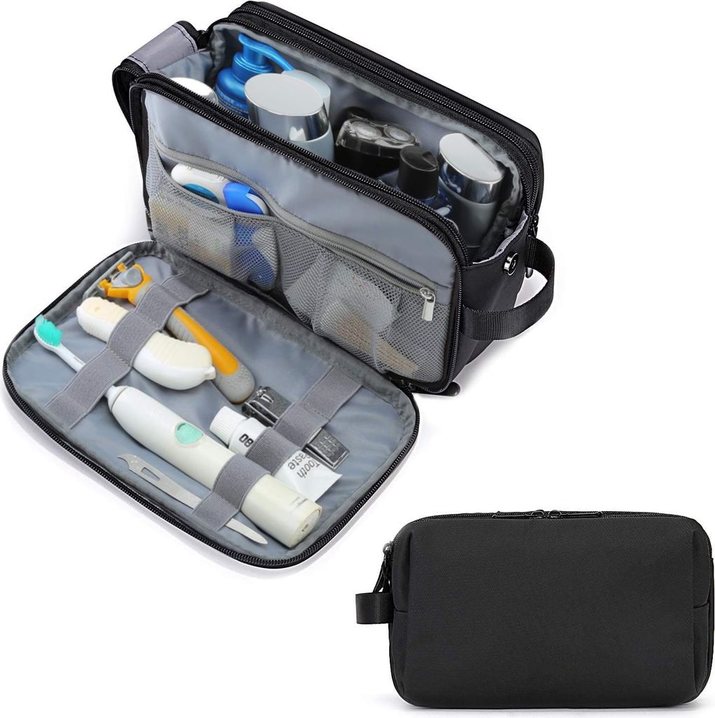 ALSTER HERZ® Kulturtasche, Großer Stauraum, Doppelter Produktbild 