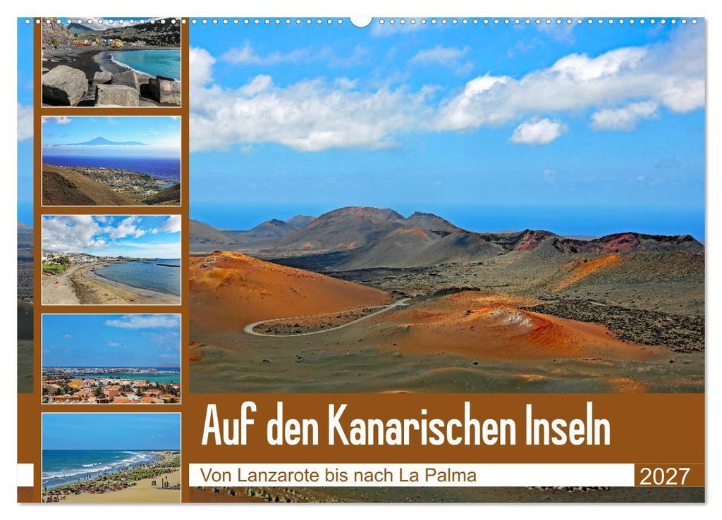 Auf den Kanarischen Inseln (Wandkalender 2027 DIN A2 quer), CALVENDO Monatskalender