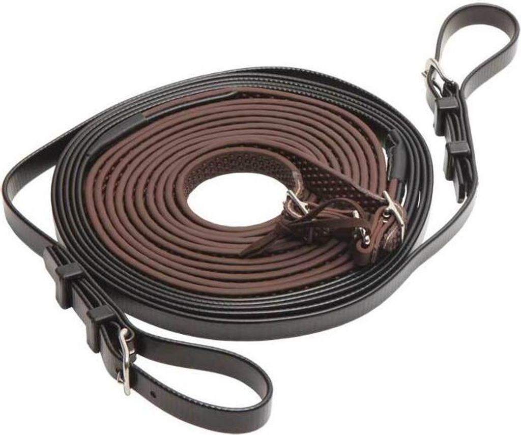 R- Grip Einspännerleine schwarz/braun Cob