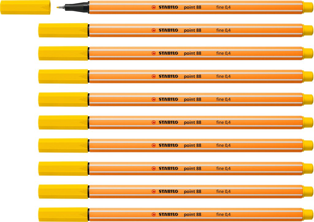 STABILO point 88 fineliner jemně žlutý 1 kus(y) Obrázek produktu 