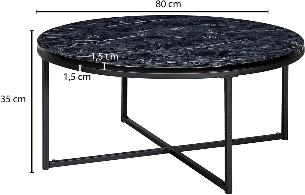 Table d'appoint aspect marbre blanc pour salon et couloir chic