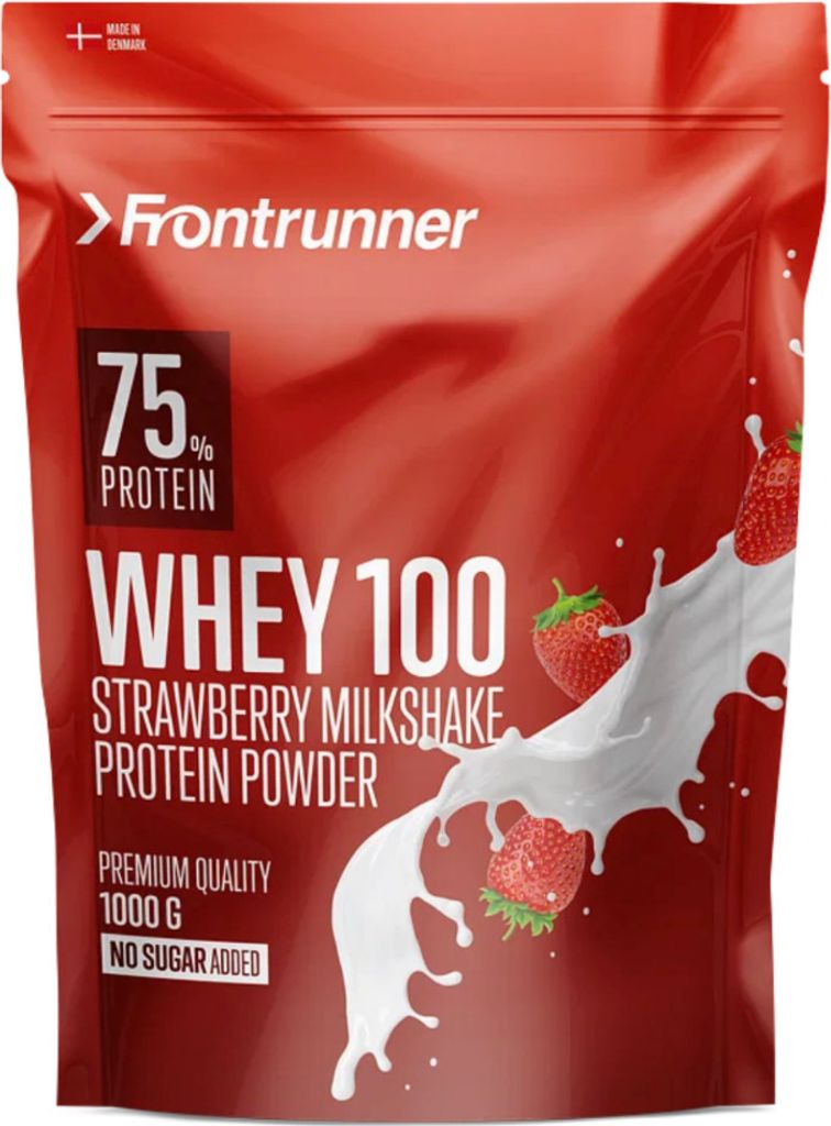 Frontrunner Nutrition Whey 100 Eiweißshake Proteinshake Proteinpulver Erdbeere