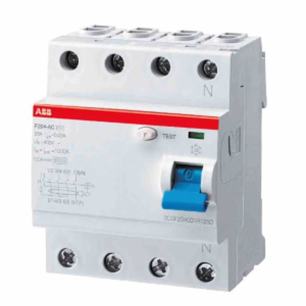 Interrupteur Différentiel 63A pour Pompe à Chaleur et Climatisation ABB Type F