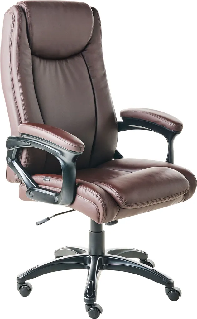 Siège de bureau ergonomique marron foncé Beliani à hauteur ajustable