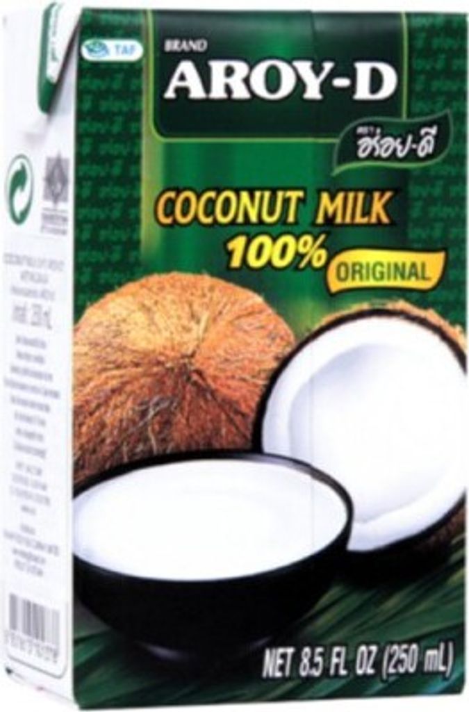 A carton of Aroy-D Coconut Milk.