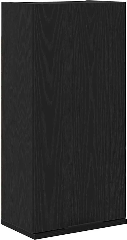 Petit meuble de rangement mural noir 32 cm pour salle de bain et cuisine