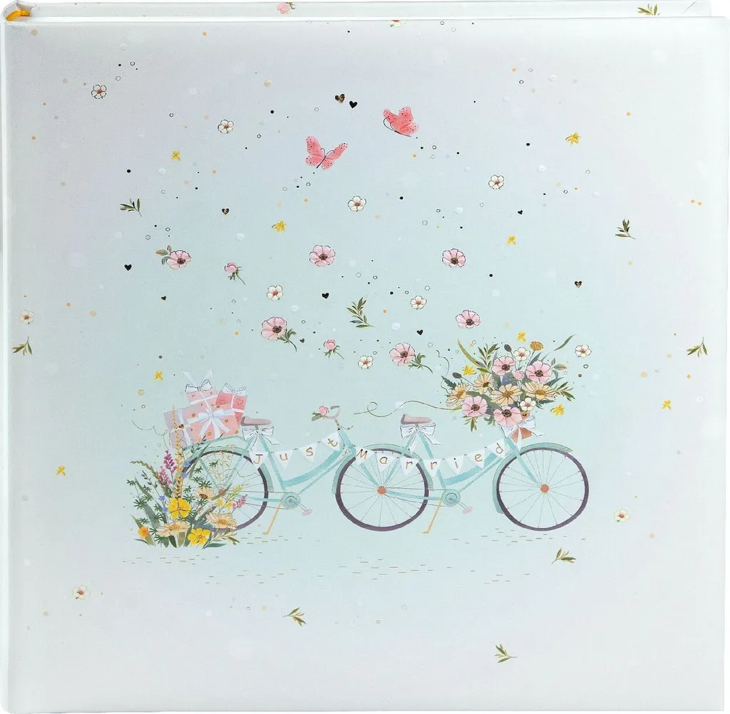 Album Photo Mariage et Famille Design Floral 30x31 cm 60 Pages Blanches