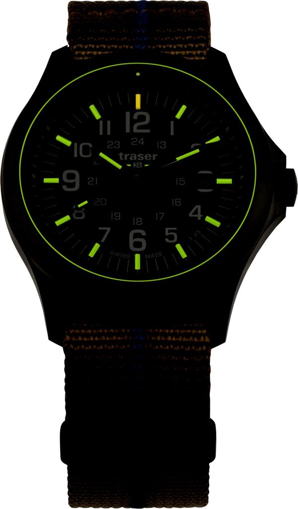 Traser H3 111074 Herrenuhr P67 Officer Pro Khaki 42mm 10ATM
