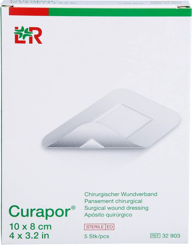 Curapor chirurgischer Wundverband 8 cm x 10 cm steril, 5 Produktbild 