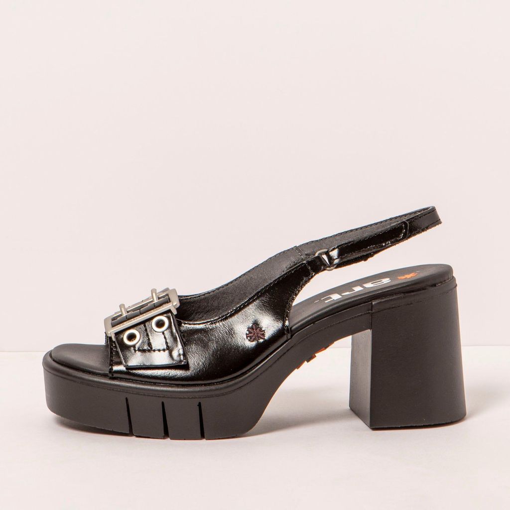 Art Sandalen mit hohem Absatz Damen 1994 SHINNY BLACK/ EIVISSA Farbe Schwarz