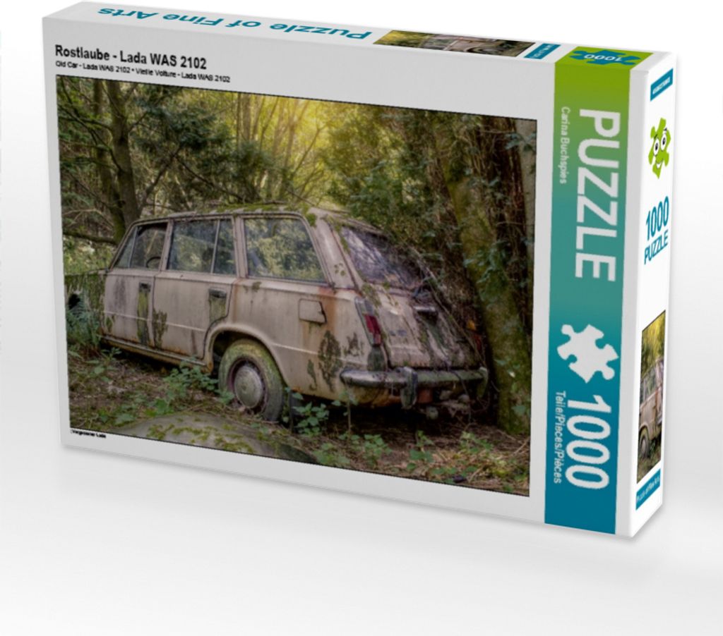 Calvendo Rostlaube - Lada WAS 2102 1000 Teile Puzzle quer 640x480mm, Buchspies Carina; 7354036