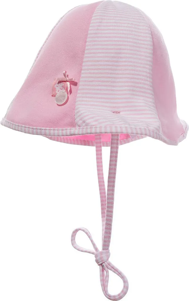 Cappello estivo da bambina in cotone con laccetto