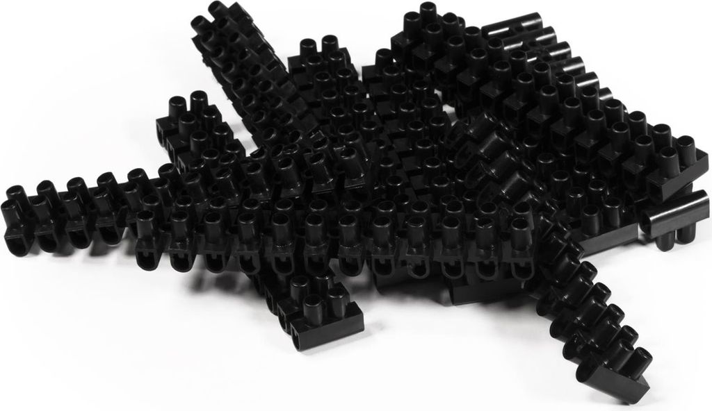 Lüsterklemme McPower 12 Klemmen 2,5mm² 3A schwarz 10er-Pack