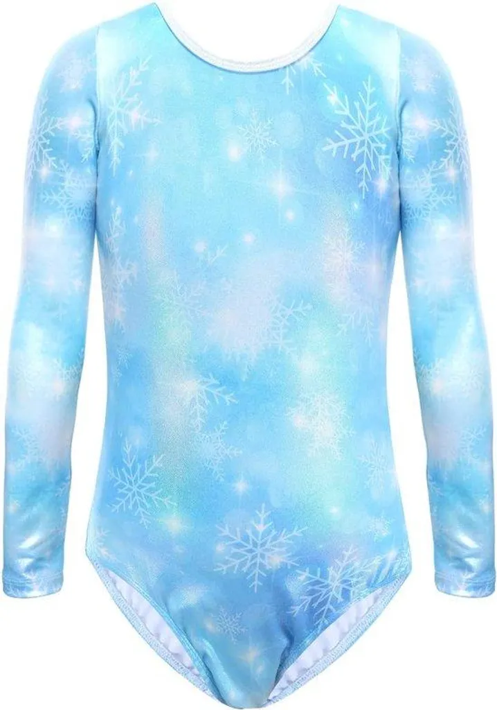 Justaucorps gym fille 10-12 ans sans irritations - Bleu extensible taille 140