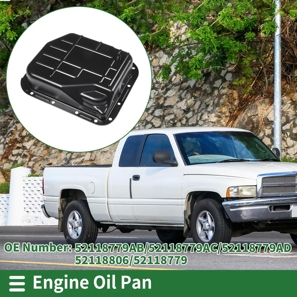Bouchon de Carter d'Huile en Fer Noir 52118779Ab Dodge Ram 1500 1996