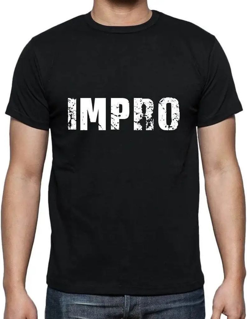 Herren Grafik T-Shirt Impro Öko-Verantwortlich Vintage Jahrgang Kurzarm Lustige Druck Geburtstag Geschenk Mann