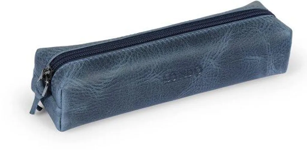 Organiseur étui en cuir bleu avec boucle pour protéger vos clés de voiture