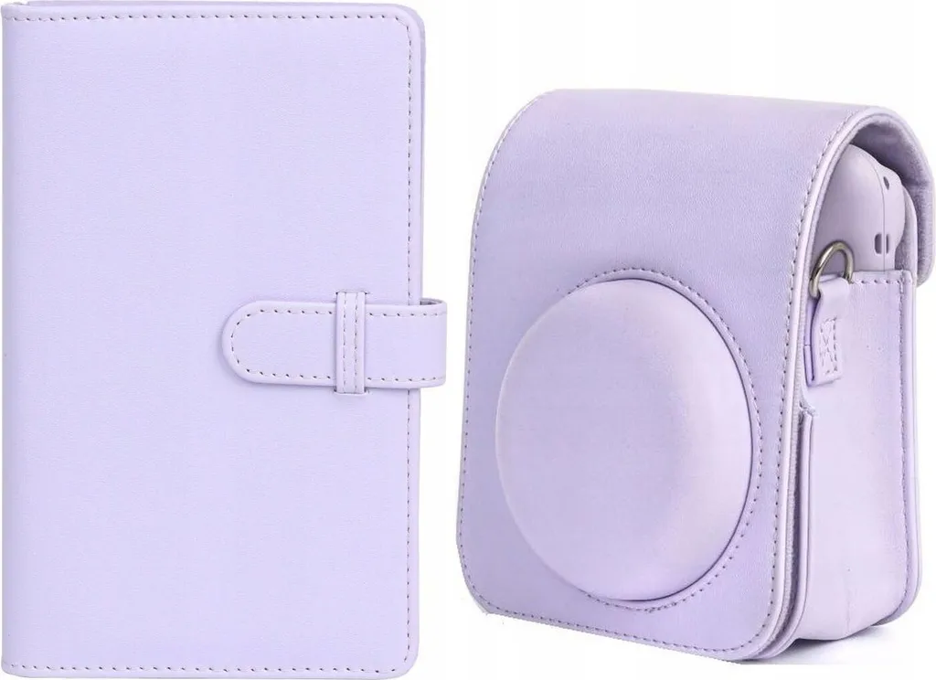 Custodia Instax Mini 12 Viola con Album 108 Foto | Kit Protezione Retro