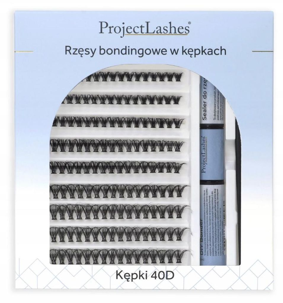 DIY-Wimpernverlängerung mit ProjectLashes 40D Bond & Seal – Zubehör für CLUSTER