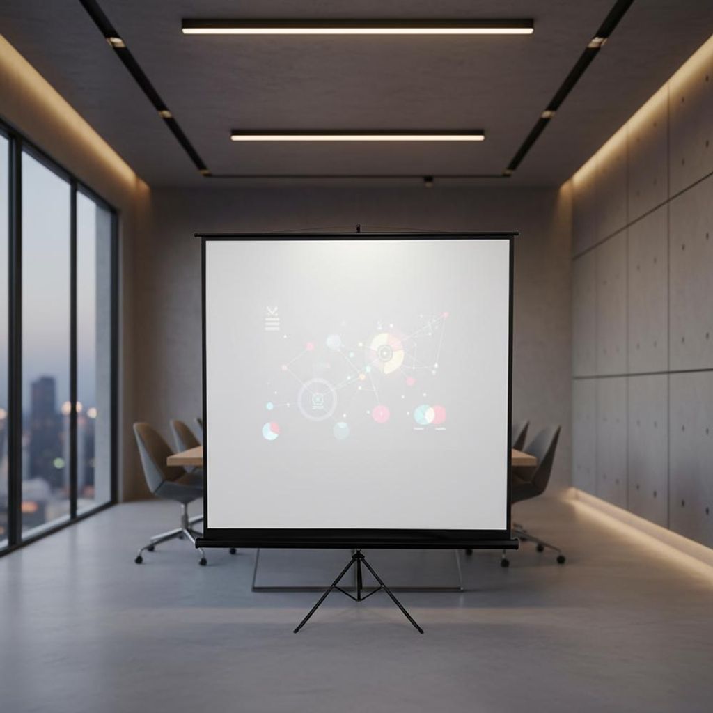 99' Ecran pour vidéoprojecteur 178CM Ecran sur pied Rollo Image du produit 