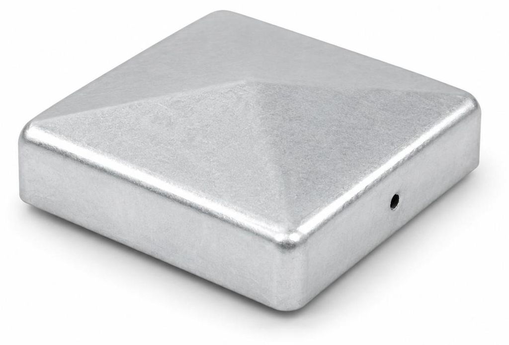 Pfostenkappe verzinkt 121 mm Pyramide Abdeckkappe für Produktbild 