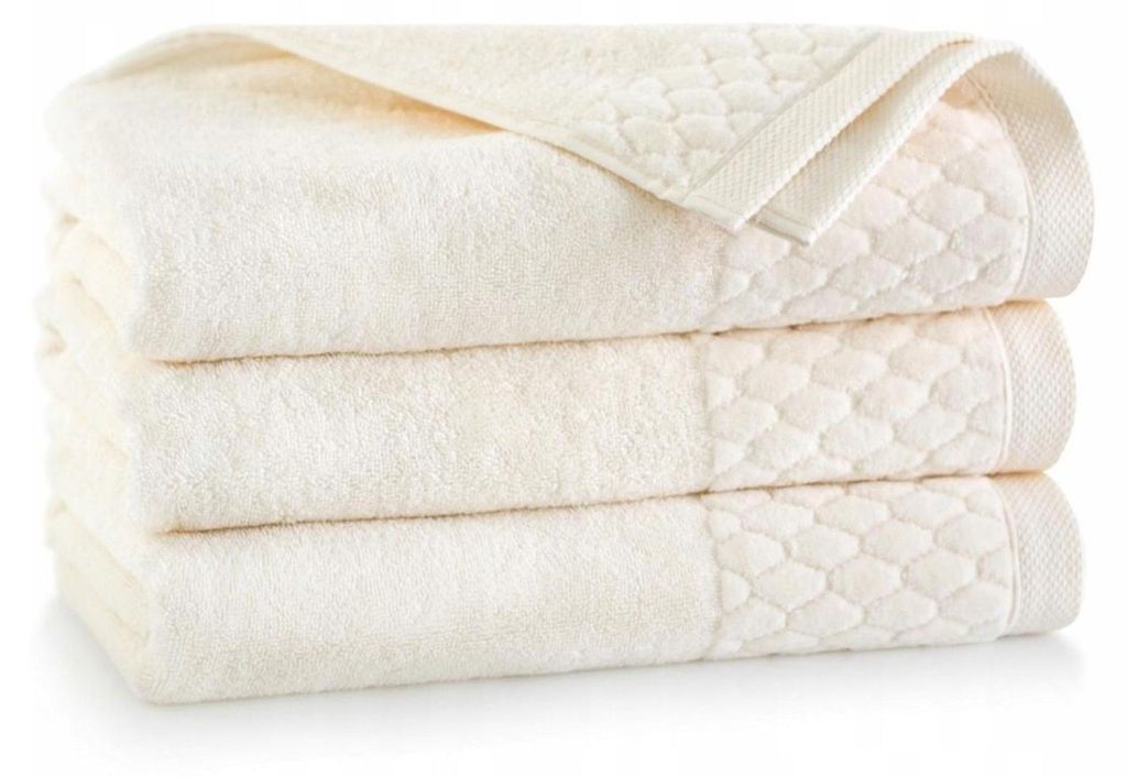 Handtuch - 100% Baumwolle - 500 g/m2 - 50x100 cm - Extra Saugfähig - Creme - hohe Grammatur - CARLO