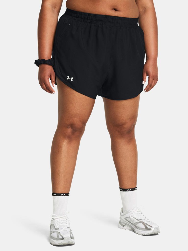 Under Armour Damen Shorts Ua Fly By 3'' Shorts&-Blk 1382853-001__3X