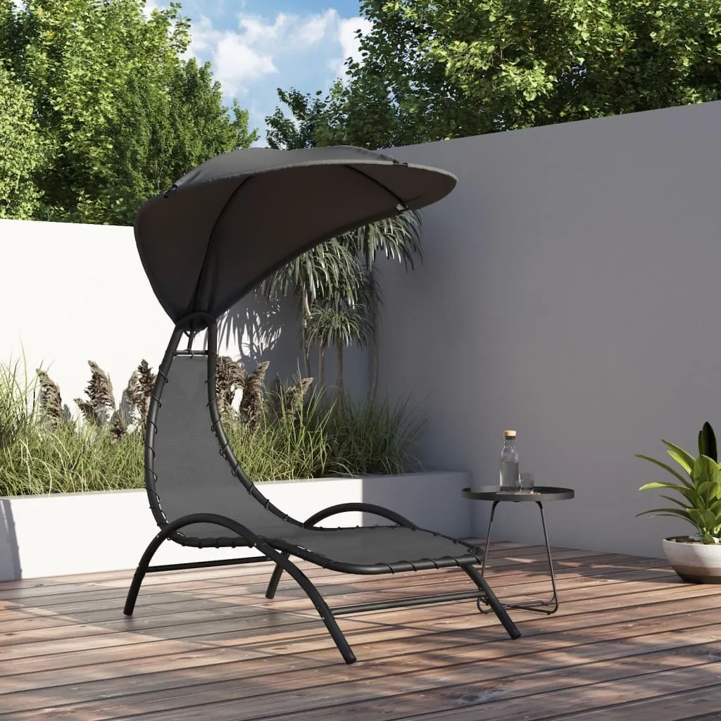 vidaXL Lettino Tettuccio 167x80x195 cm | Struttura Acciaio Alta Resistenza - 2
