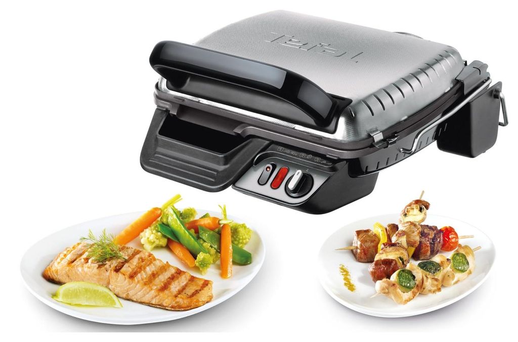 Tefal GC3050, contactgrill 2-in-1, roestvrij staal / zwart Productafbeelding 